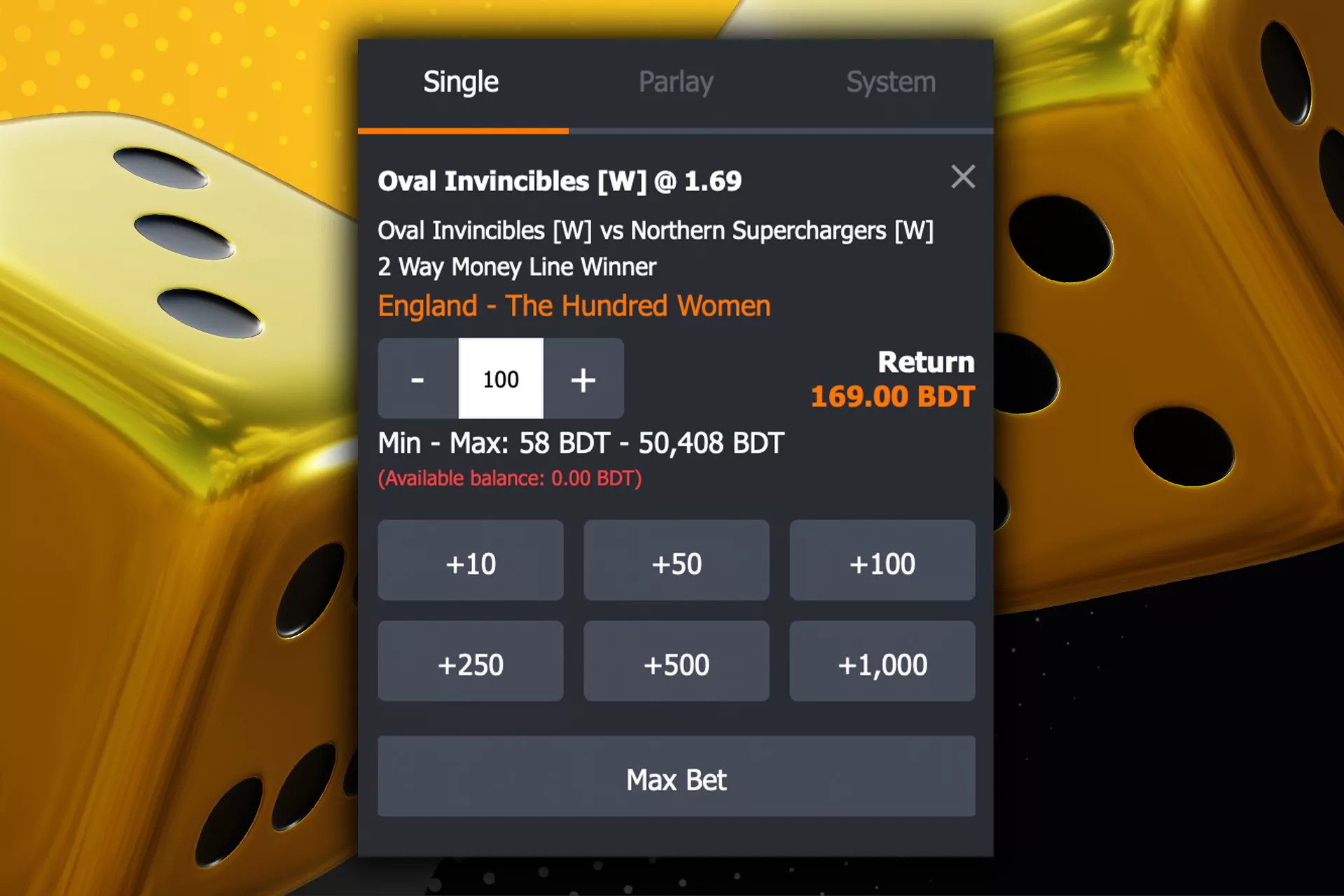 Single bets are ideal for beginners.